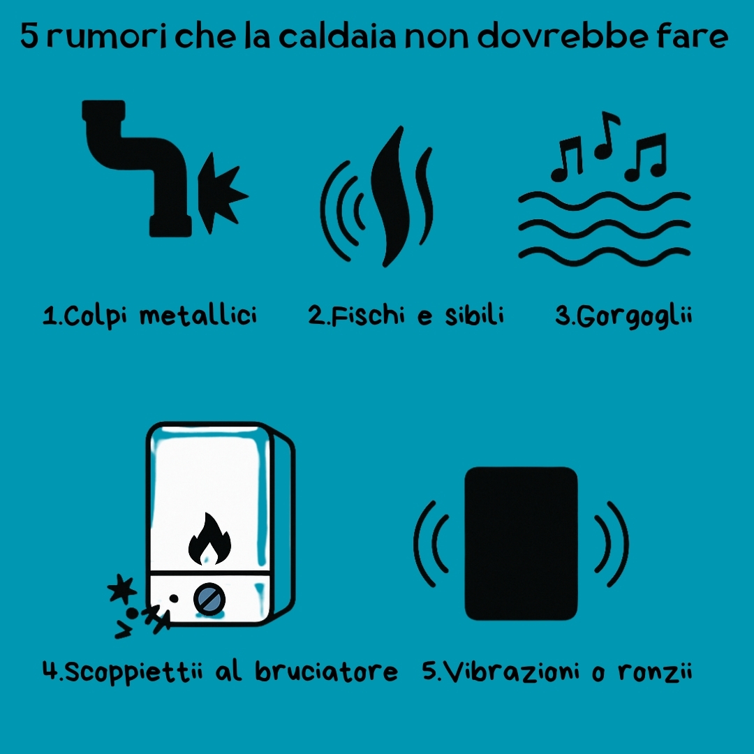 I rumori cha la tua caldaia non dovrebbe mai fare